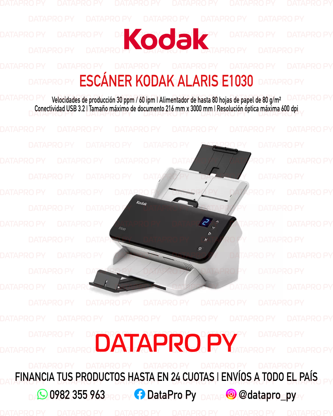 Escáner Kodak Alaris E1030
